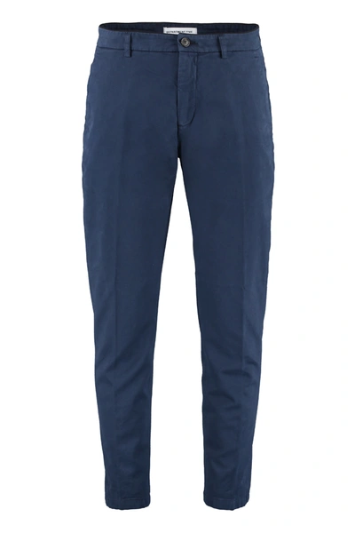 Department 5 Prince Cotton Chino Trousers In Blue