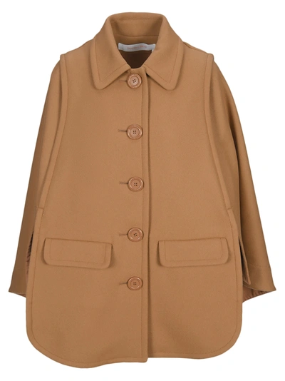 See By Chloé See By Chloe Light City Oversized Cape In Camel
