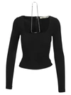ALYX CHAIN-LINK LONG-SLEEVED TOP,AAWSH0115FA01F21BLK0001