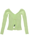 JACQUEMUS LE MAILLE PRALÙ CARDIGAN,213KN50 213 219550 GREEN