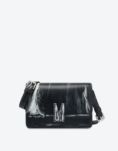 Moschino Painting M Bag In Black