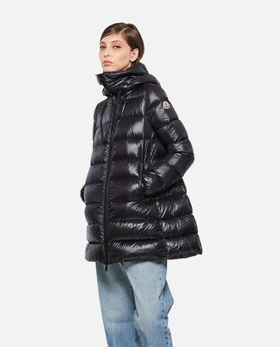Moncler Suyan Down Jacket In Quilted Nylon With Hood In Moncler Suyan Down Jacket In Quilted Nylon With Hood In