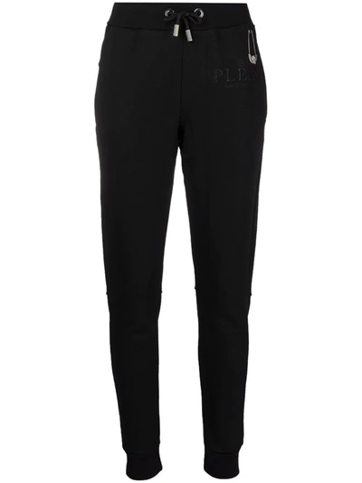 PHILIPP PLEIN EMBROIDERED-LOGO JOGGING TROUSERS