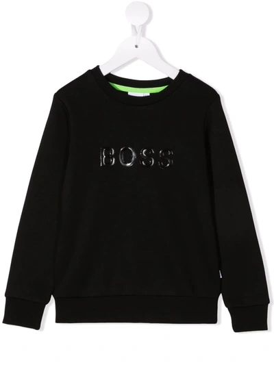 Bosswear Kids' Tonal-logo Sweatshirt In Black