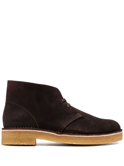 Clarks Originals Lace-up Suede Boots In Black