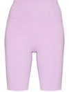 Girlfriend Collective Float High Waist Cycling Shorts In Violett