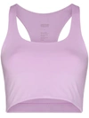 Girlfriend Collective Paloma Racerback Sports Bra In Violett