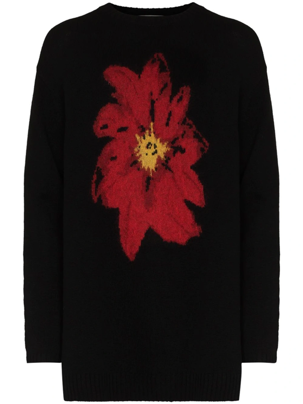 Yohji Yamamoto FEMME メッシュフラワーニット ヨウジヤマモト 21AW フラワークルーネックニット再入荷 | HUES 福岡