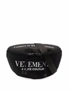 Vetements Logo-print Belt Bag In Black