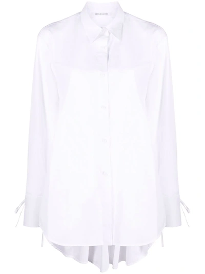 Cecilie Bahnsen Jushn Shirt With Open Back Detai L In White
