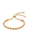 Monica Vinader Corda Recycled 18ct Yellow Gold-plated Vermeil Sterling Silver Friendship Bracelet In Gold