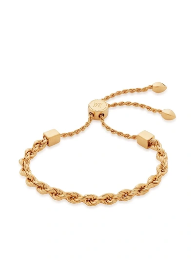 Monica Vinader Corda Recycled 18ct Yellow Gold-plated Vermeil Sterling Silver Friendship Bracelet