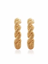 Monica Vinader Corda Recycled 18ct Yellow Gold Vermeil On Sterling-silver Huggie Earrings In Gold