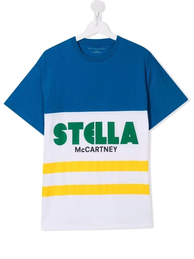Stella Mccartney Teen Logo-print Organic Cotton T-shirt In White