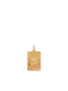 Monica Vinader Gold Plated Vermeil Silver Talisman Heart Pendant In Gold