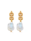Monica Vinader Doina 18ct Recycled Yellow Gold-plated Vermeil Sterling-silver And Baroque Pearl Earrings In Gold