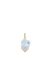 Monica Vinader Doina 18ct Recycled Yellow Gold-plated Vermeil Sterling-silver And Baroque Pearl Pendant In Gold