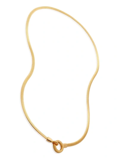 Monica Vinader X Doina Snake Chain Necklace In Gold