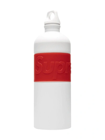 Supreme Logo Band Waterbottle In White