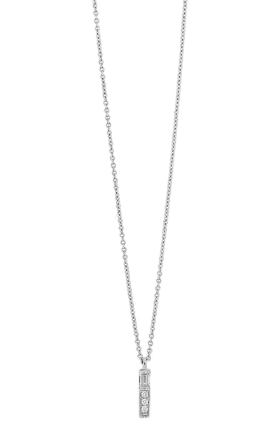 Bony Levy Gatsby 18k White Gold Diamond Vertical Pendant Necklace In 18kwg