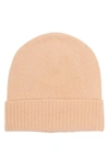 Vince Camuto Cashmere Knit Beanie In Camel