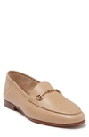 Sam Edelman Loraine Bit Loafer Soft Beige Leather 7.5 In Classic Nude Leather