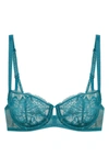 Simone Perele Promesse Underwire Demi Bra In Baltic Blue