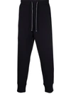 Emporio Armani Elasticated Waist Drawstring Track Pants In Blau
