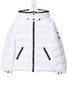 Moncler Bady Hooded Nylon Down Jacket In White