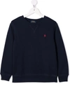 Polo Ralph Lauren Cotton Sweatshirt In Blue