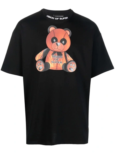 Vision Of Super Pandy T-shirt In Schwarz
