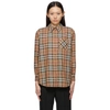 BURBERRY BEIGE OMBRÉ CHECK CARLOTA SHIRT