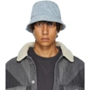 ISABEL MARANT BLUE DENIM HALEYH BUCKET HAT