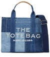 The Marc Jacobs The Denim Small Canvas Tote In 蓝色