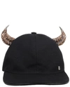 GIVENCHY GIVENCHY HORN DETAILED 4G PLAQUE BASEBALL CAP