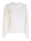 BALLANTYNE CREWNECK SWEATER IN WHITE BUTTER