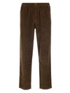 Kenzo Cotton Corduroy Cropped Trousers In Brown