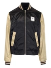 Palm Angels Pxp Colour-block Bomber Jacket In Black