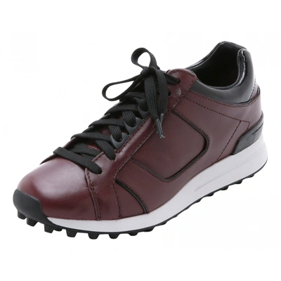 Pre-owned 3.1 Phillip Lim / フィリップ リム Leather Trainers In Burgundy