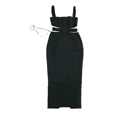 Pre-owned Misha Collection Mid-length Dress In Black