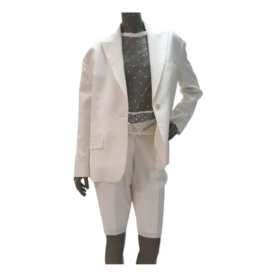 Pre-owned Alexander Wang Suit Jacket In White