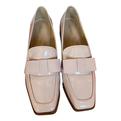 Pre-owned Aldo Patent Leather Flats In Pink