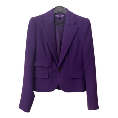 Pre-owned Ralph Lauren Cashmere Blazer In Purple