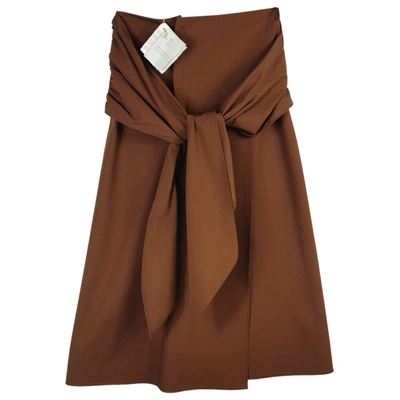 Pre-owned Brunello Cucinelli Mid-length Skirt In Brown