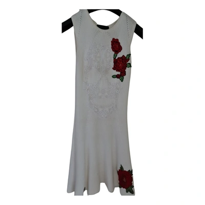 Pre-owned Philipp Plein Mid-length Dress In White