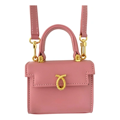 Pre-owned Launer Leather Mini Bag In Pink