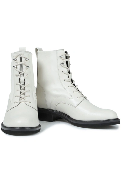 Rag & Bone Slayton Leather Combat Boots In Stone