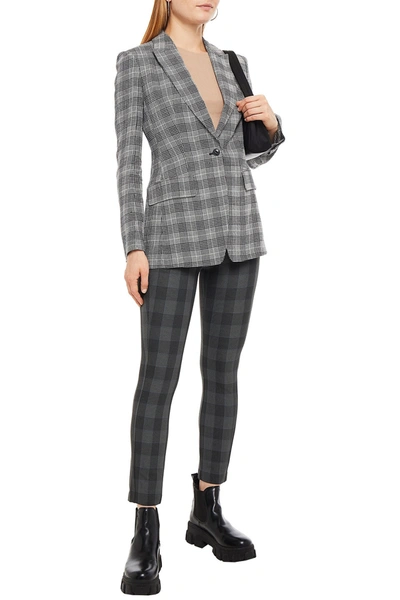Rag & Bone Prince Of Wales Checked Woven Blazer In Animal Print
