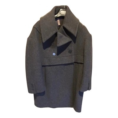 Pre-owned Antonio Marras Wool Trench Coat In Grey