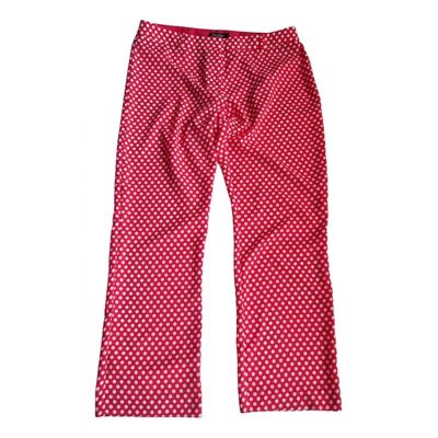 Pre-owned Tara Jarmon Large Pants In Red